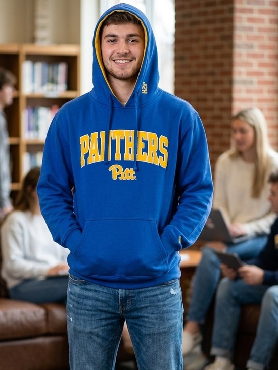 Colosseum Other - Colosseum Pitt Panthers Hoodie Mens Medium Blue Gold H2P Sweatshirt PITT0101